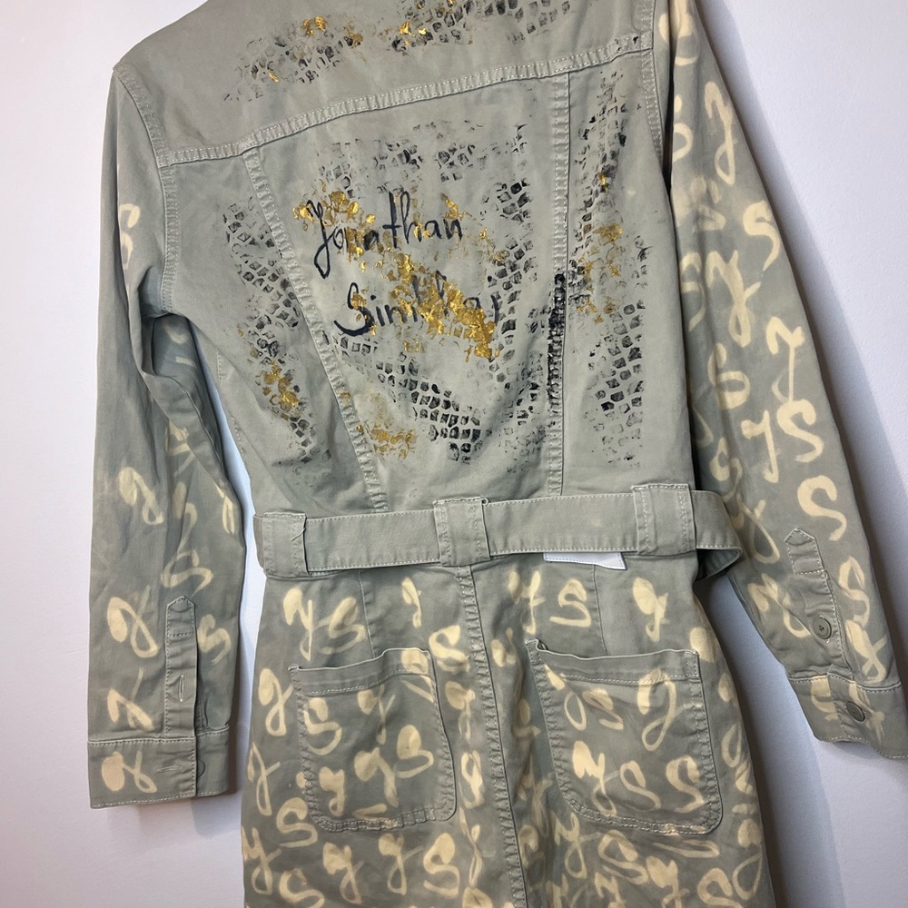 Jonathan Simkhai Beige Patterned Jumpsuit